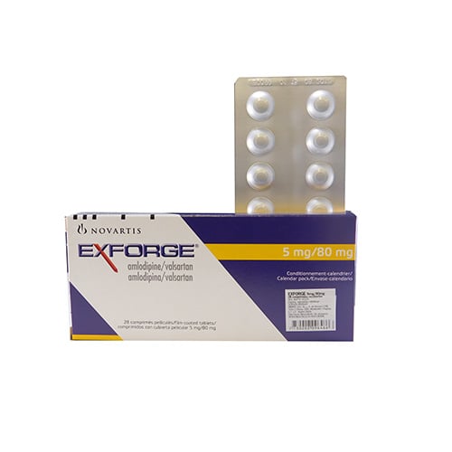 Exforge 5 Mg / 80 Mg 28 Comprimidos