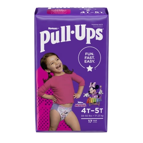 Pañales Huggies Pull Ups Niña T4-5 17 Unidades 