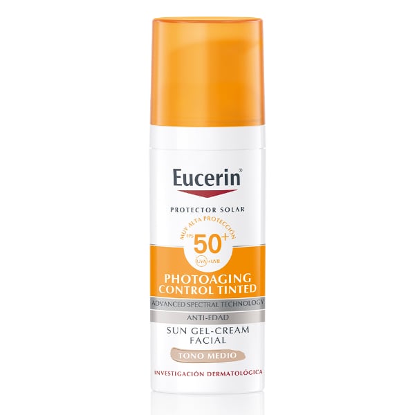 Protector Solar Eucerin Sun Crema Con Color Fps50 50 Ml