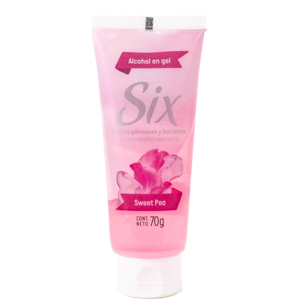 Alcohol En Gel Six Sweet Pea 70 G