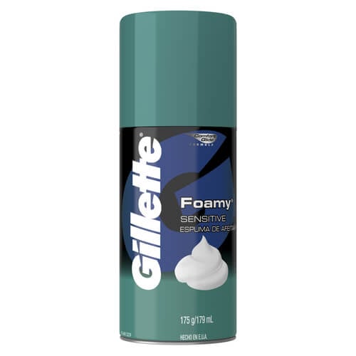 Espuma De Afeitar Gillette Foamy Sensitive 179 Ml