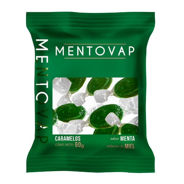 CARAMELOS MENTOVAP MENTA MIEL X10 UNIDADES