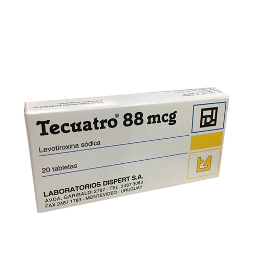 Tecuatro 88 Mcg 20 Tabletas