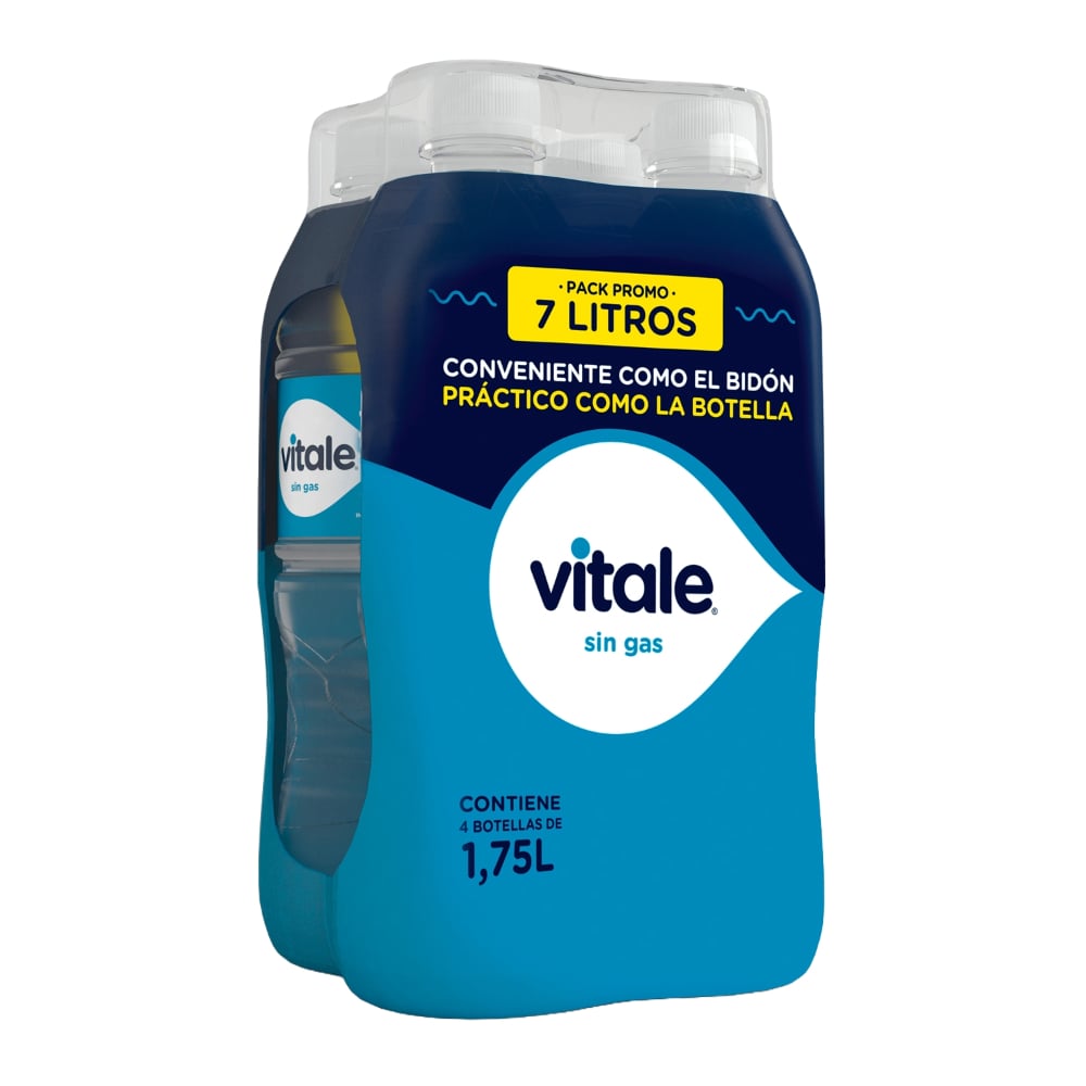 FUNDA X 4 VITALE MULTIPACK 1.75 SIN GAS