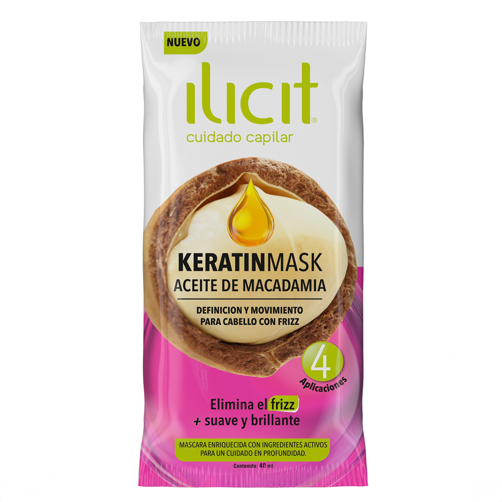 Mascarilla Capilar Ilicit Keratin Mask Macadamia 40 Ml