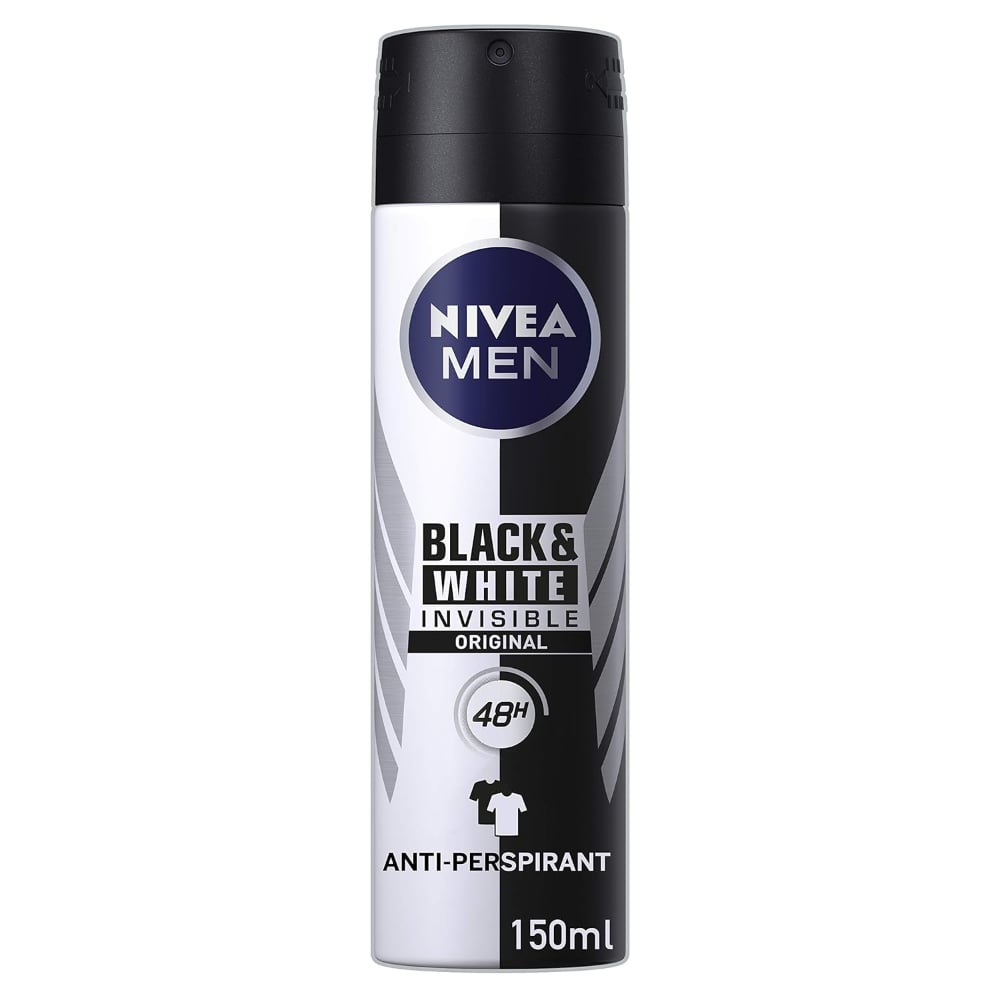 Antitranspirante En Aerosol Nivea Men Black & White Invisible Power 150 Ml