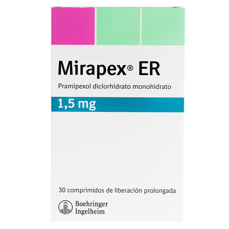 Mirapex Er 1.5 Mg 30 Comprimidos