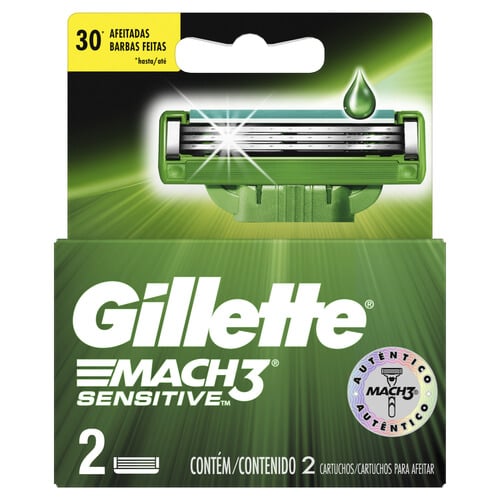 Repuesto De Afeitadora Gillette Mach3 Sensitive 2 Unidades