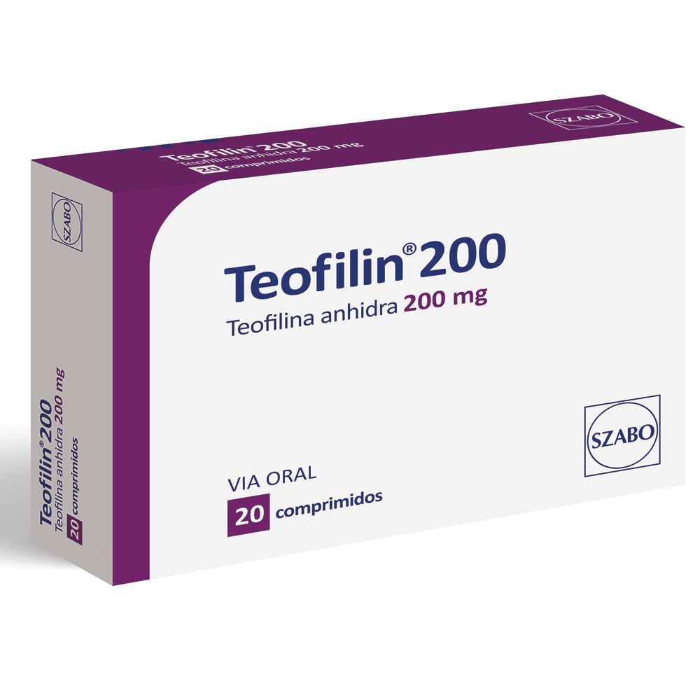 Teofilin 200 Mg 20 Comprimidos