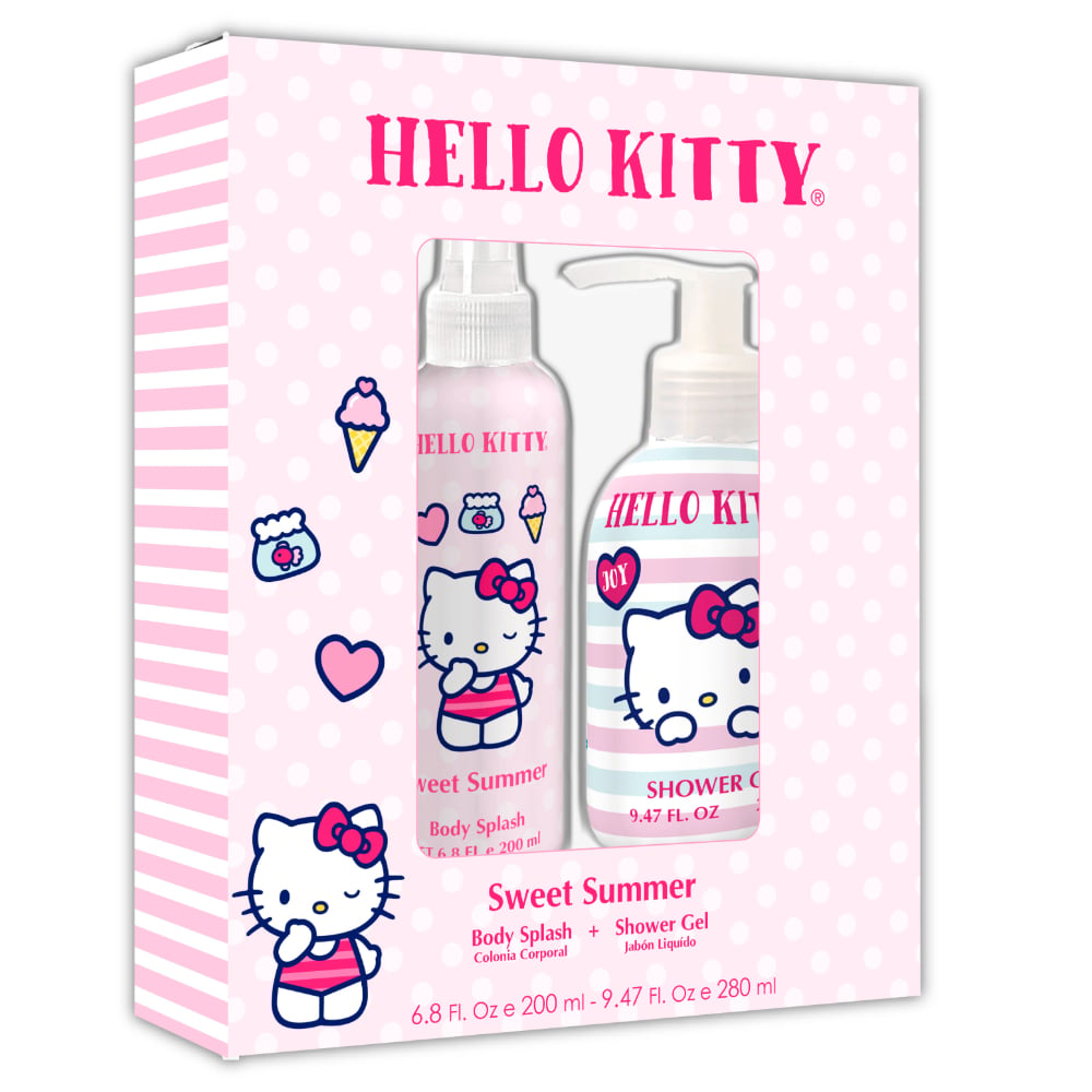 Set Hello Kitty Sweet Summer Body Splash 200 Ml + Shower Gel 280 Ml