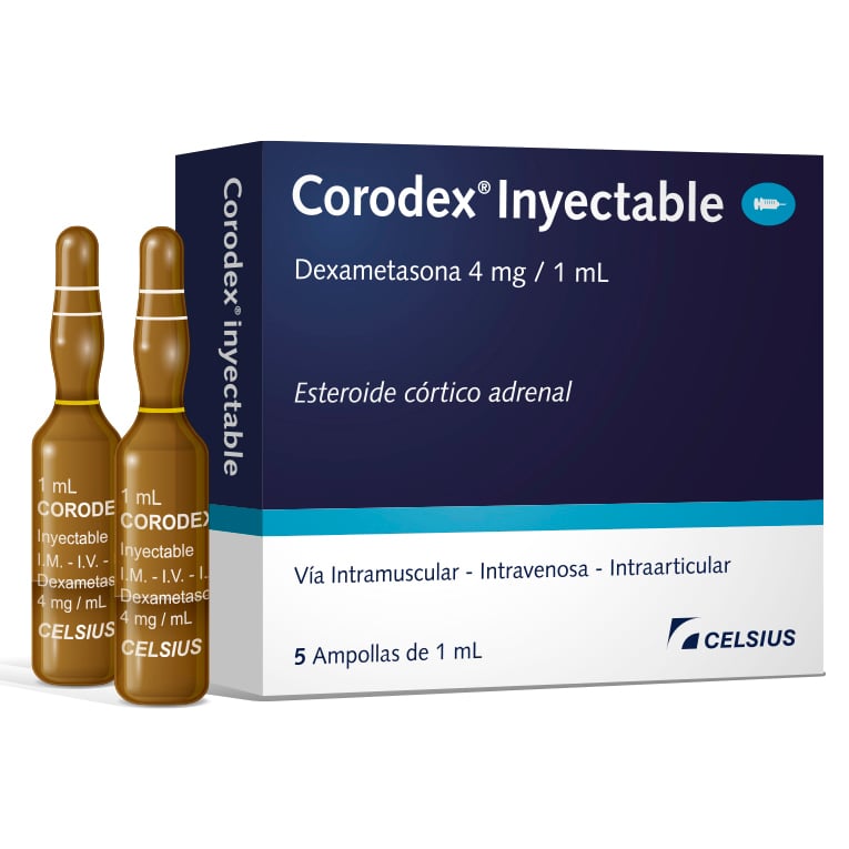 Corodex 4 Mg /ml Inyectable 5 Ampollas