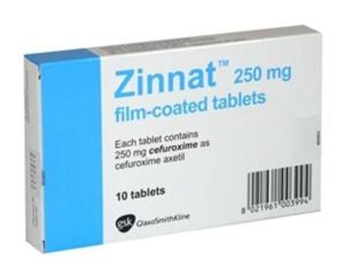 Zinnat 250 Mg 10 Comprimidos