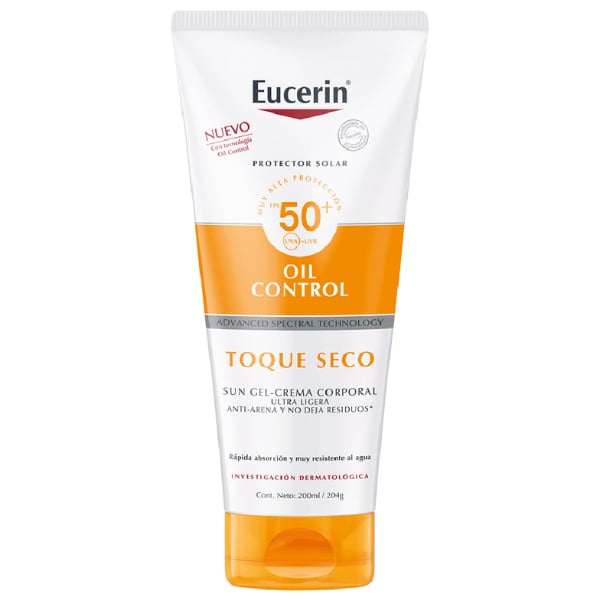 Protector Solar Eucerin Sun Corporal Loción Toque Seco Fps50+ 200 Ml