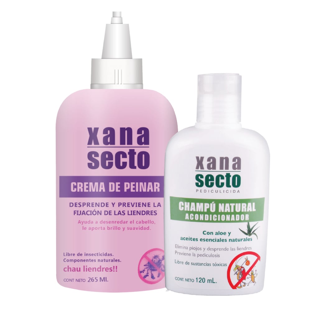 Crema Para Peinar Xanasecto 265 Ml + Shampoo 120 Ml