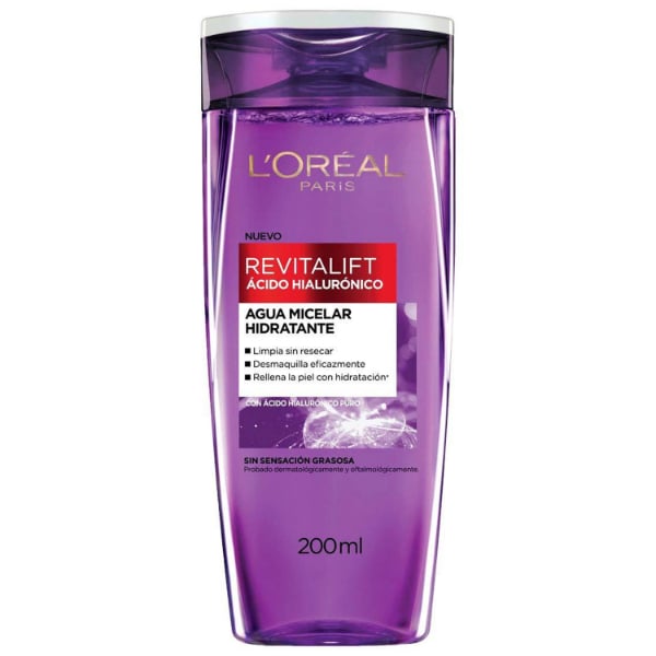 Agua Micelar L'oréal Paris Dermo Expertise Revitalift ácido Hialurónico 200 Ml 