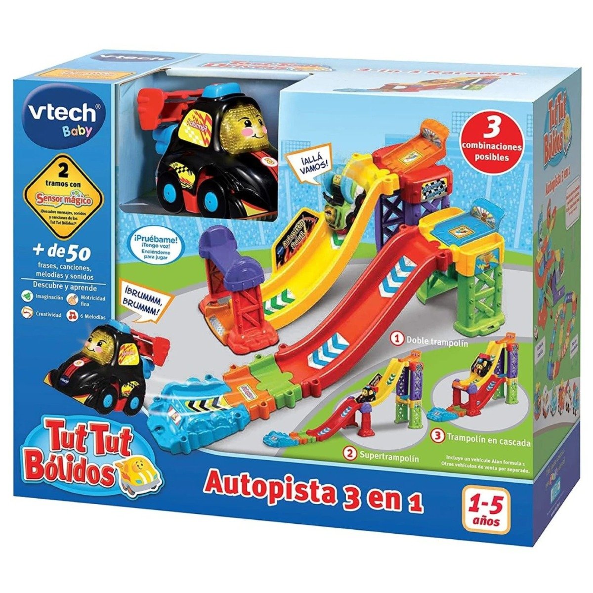 Autopista  De Juguete Tut Tut Vtech 3en1