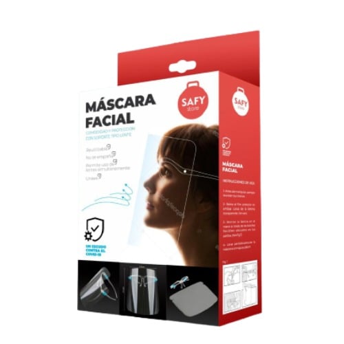 Máscara Facial Con Lentes Safy