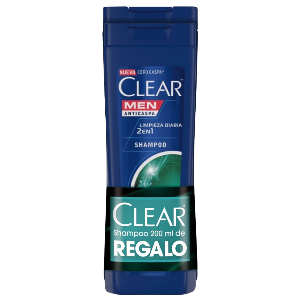 Shampoo Clear Limpieza Diaria 2en1 400 Ml + Shampoo 200 Ml