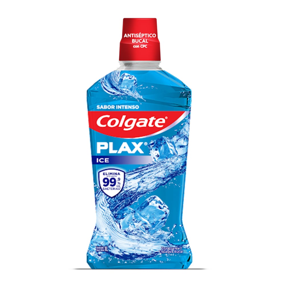 ENJUAGUE BUCAL COLGATE PLAX ICE 1LT.