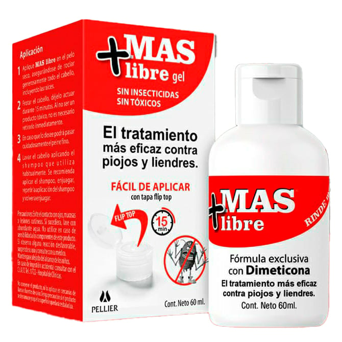 Piojicida Mas Libre Gel 60 Ml