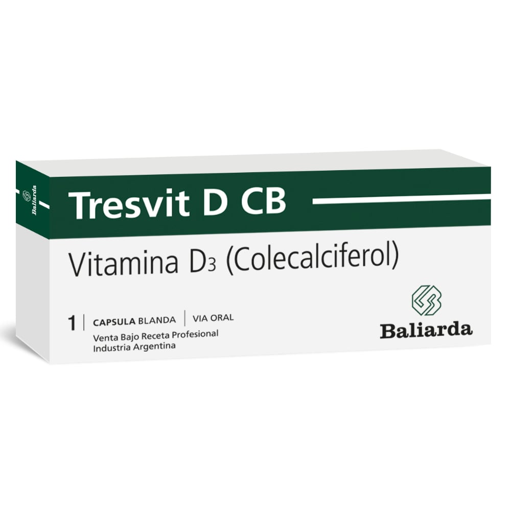 Tresvit Vitamina D3 1 Cápsula Blanda