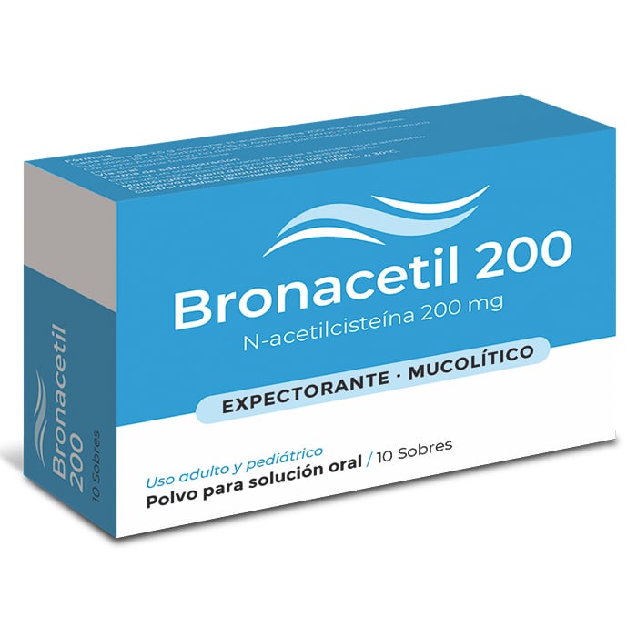 Bronacetil 200 Mg 10 Sobres