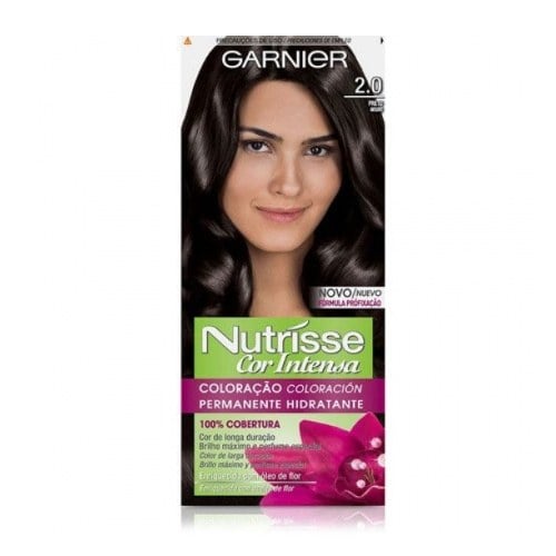 Tinta Garnier Nutrisse Cor Intensa N°2.0 Negro