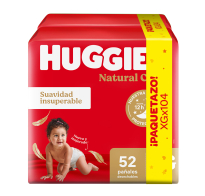 Pañales Huggies Natural Care Unisex Xg 104 Unidades
