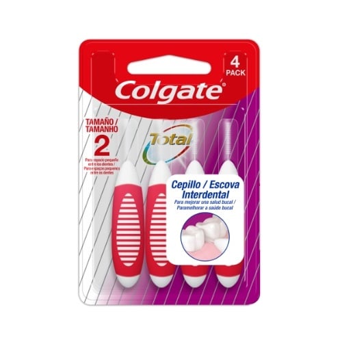 Cepillo De Dientes Colgate Interdental 2mm 4 Piezas