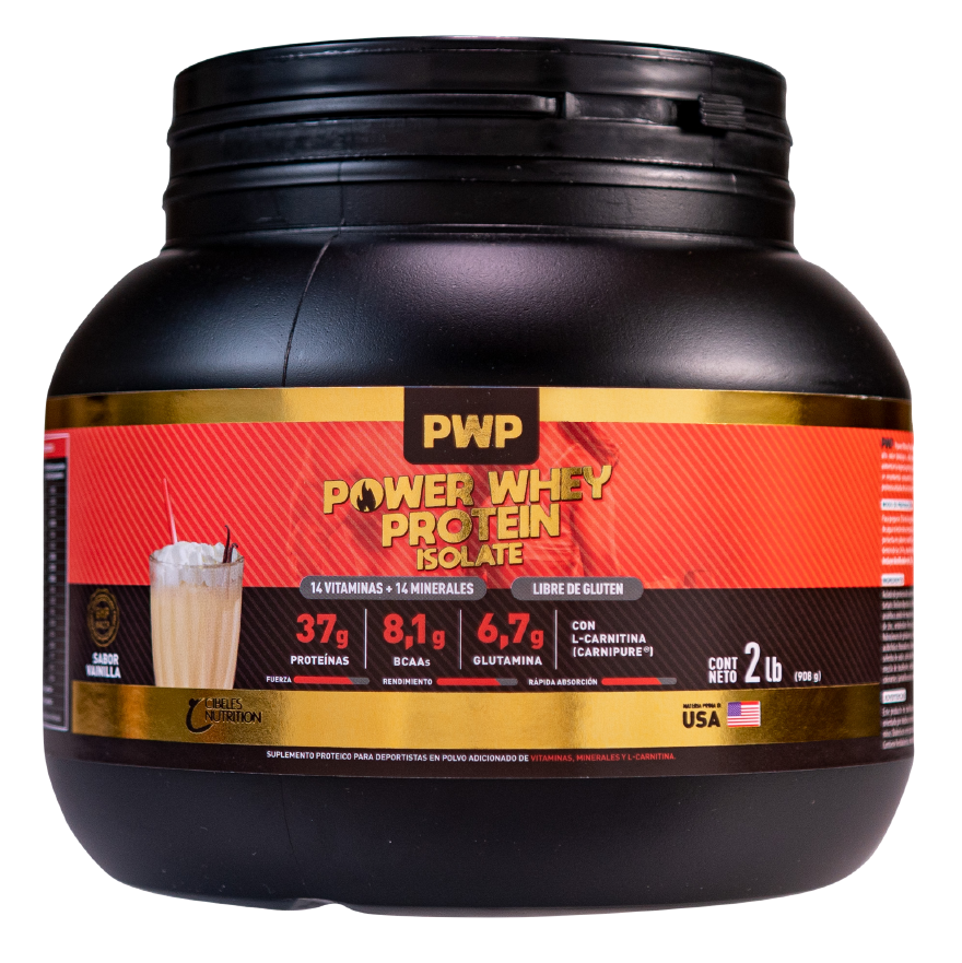 Suplemento Whey Protein Isolate Power Vainilla 930 G