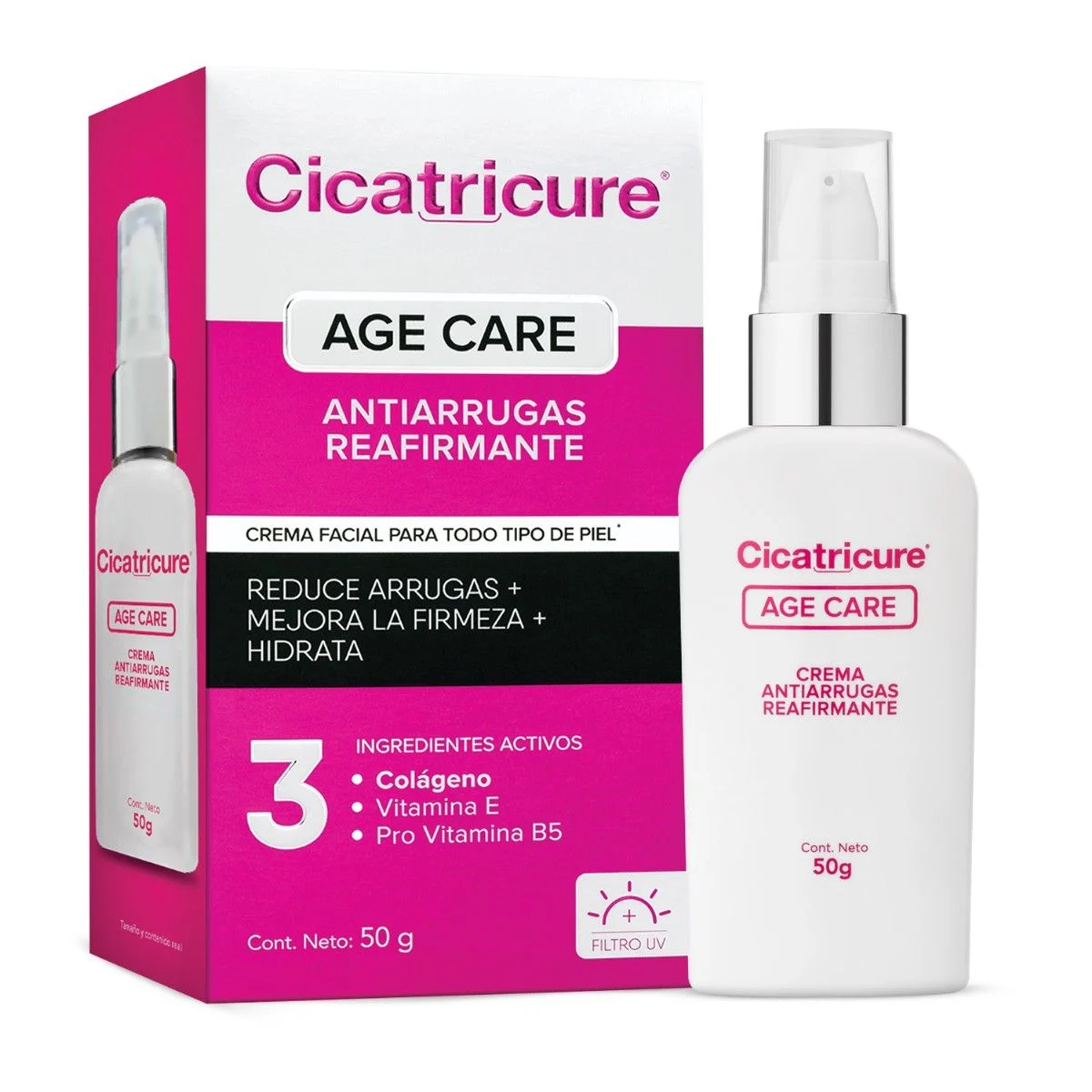 Crema Facial Cicatricure Age Care Reafirmante 50 Ml