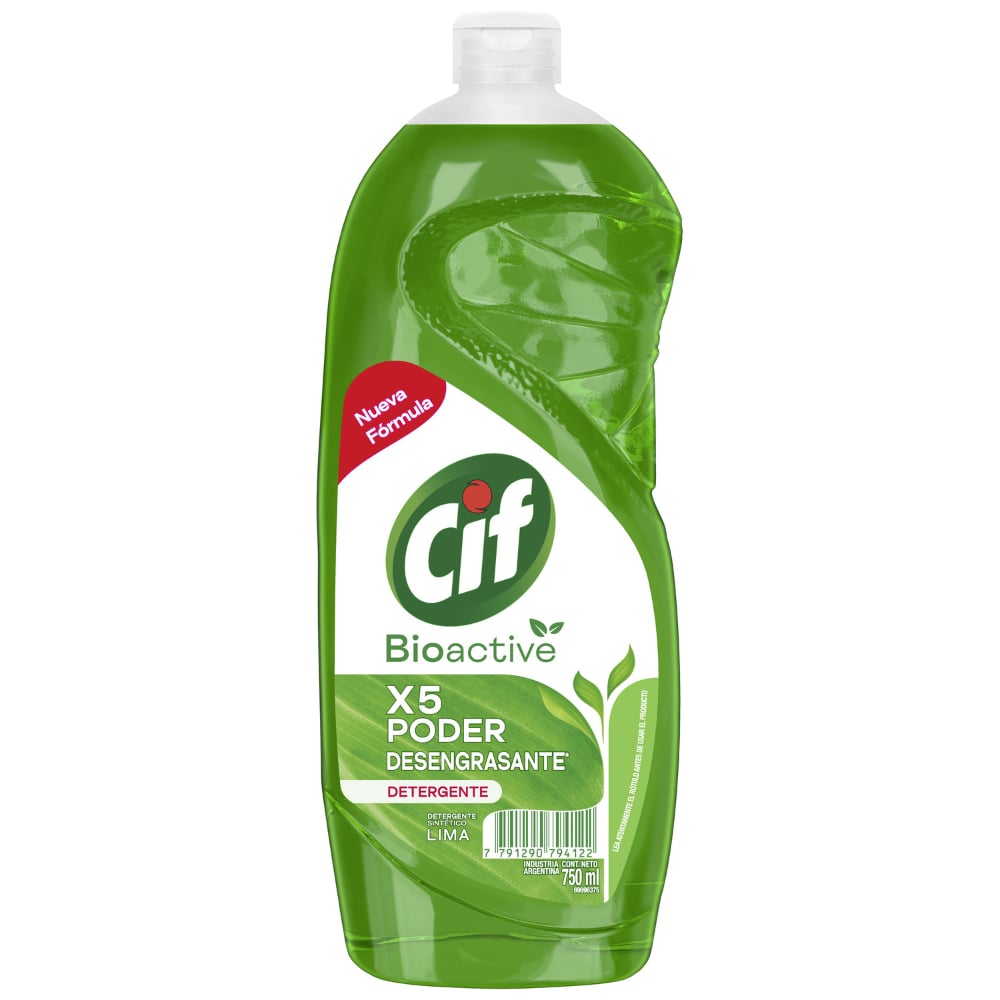 Detergente Cif Ultra Limón Verde 750 Ml