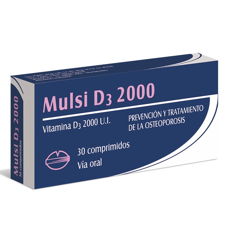 MULSI D3 2000 MG 30 COMPRIMIDOS