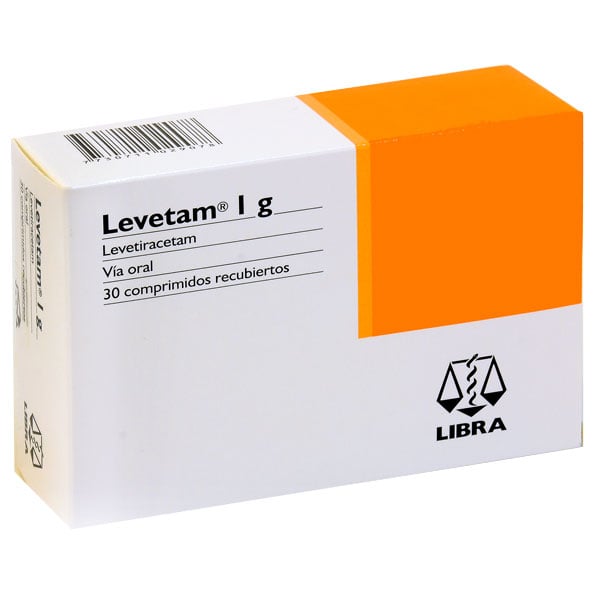 Levetam 1 G 30 Comprimidos Recubiertos