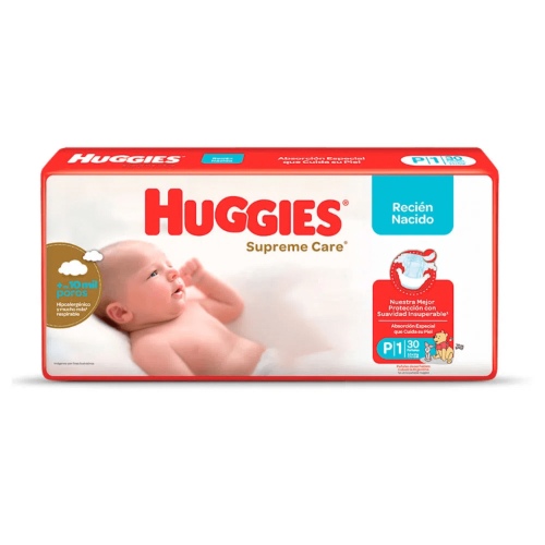 Pañales Huggies Supreme Unisex P 30 Unidades