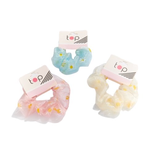 Gomita De Pelo Scrunchie Top Pastel Colores Surtidos  1 Unidad