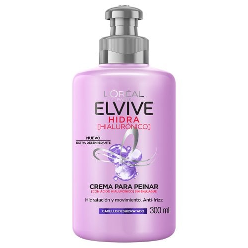 Crema Para Peinar Elvive Hidra Rellenador Con ácido Hialurónico 300 Ml