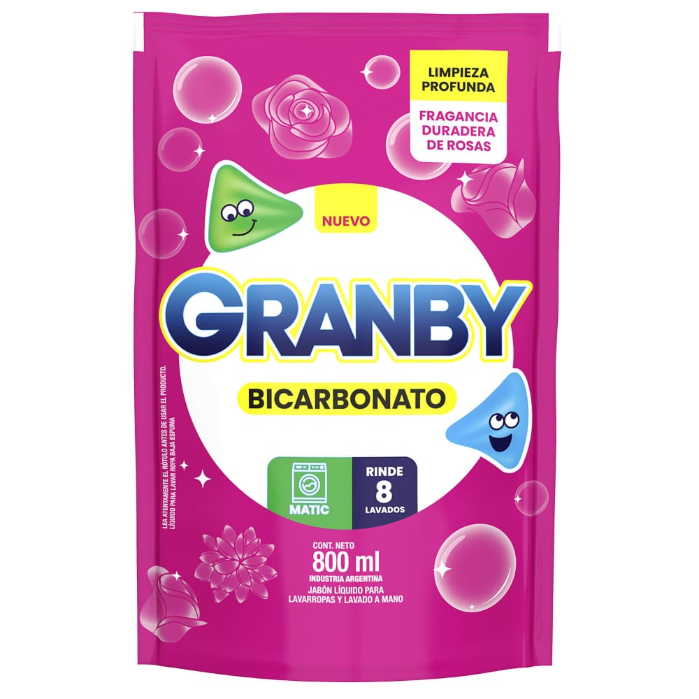 Jabón Líquido Para Ropa Granby 800 Ml