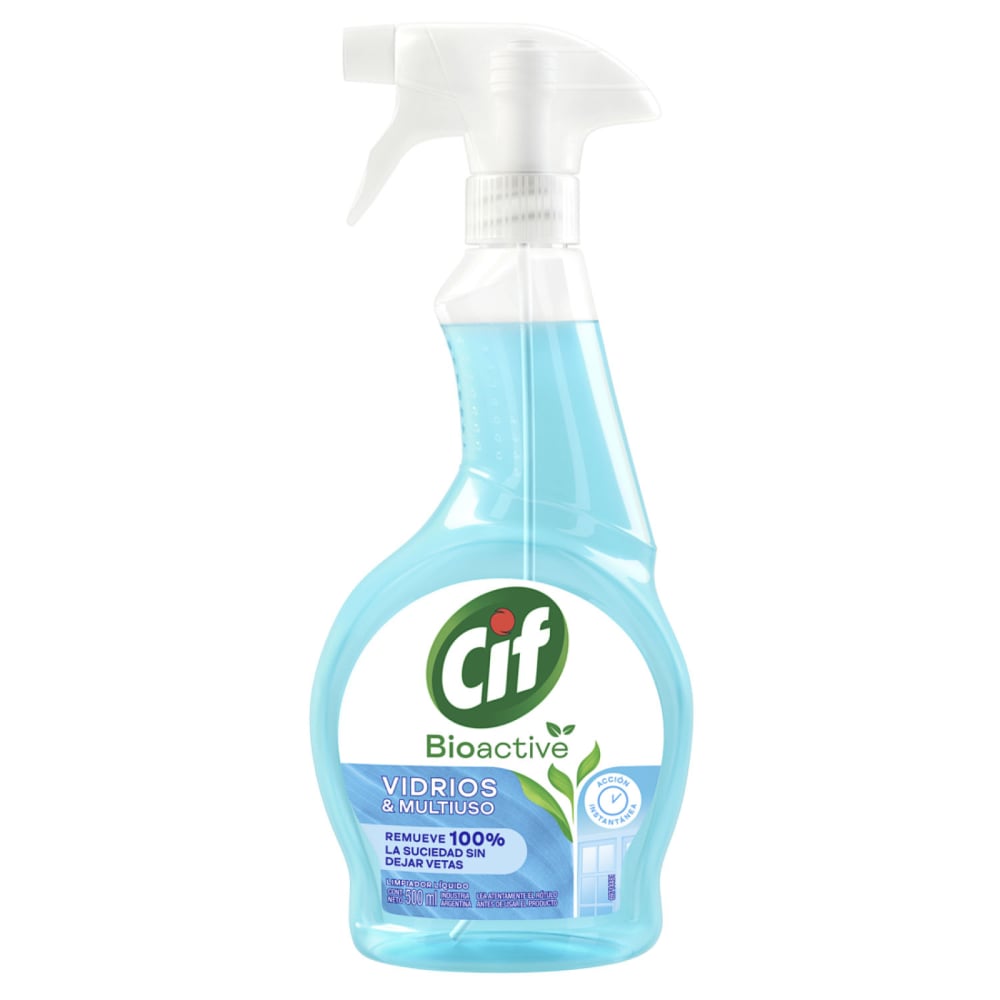 Limpiador Cif Líquido Vidrios Biodegradable 500 Ml