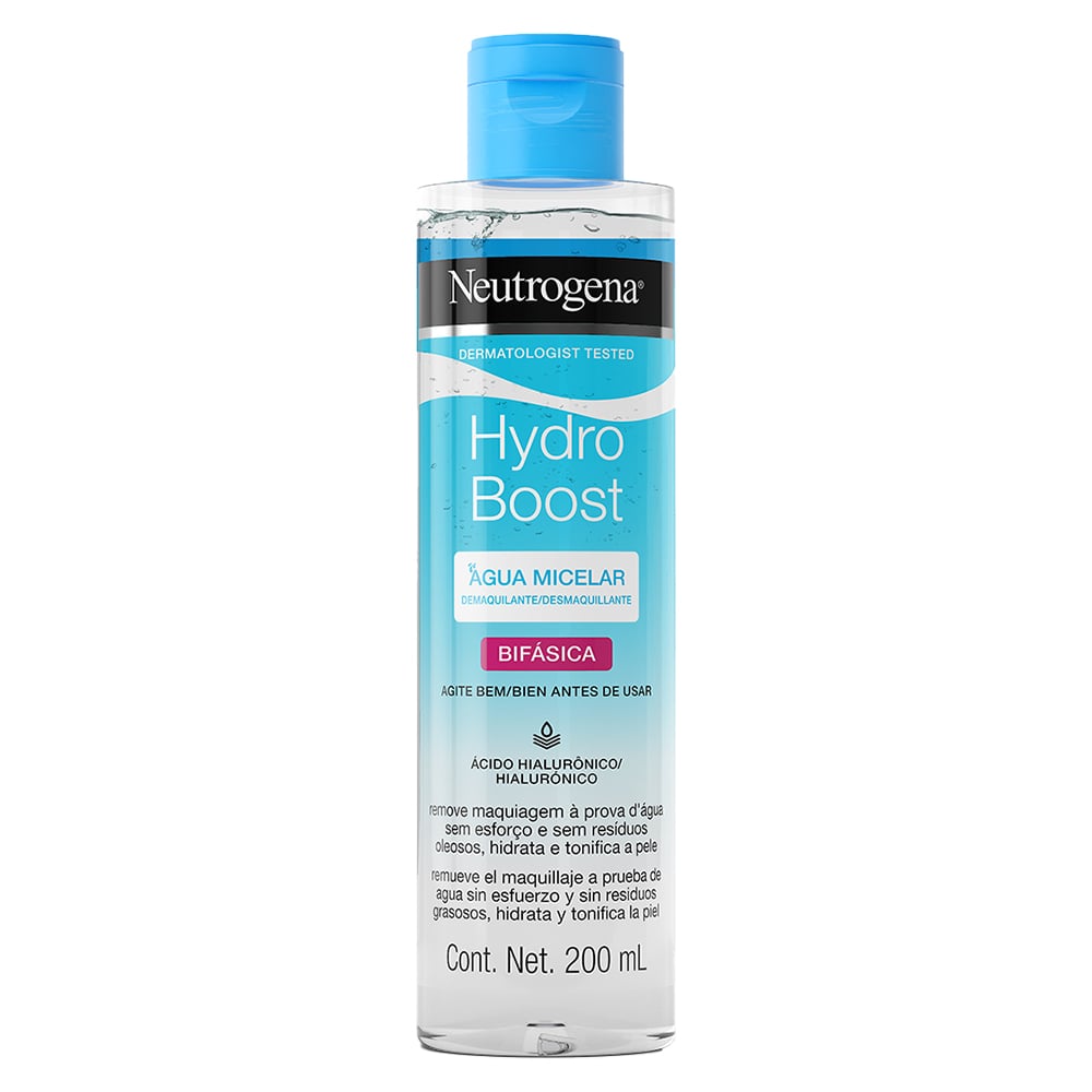 Agua Micelar Neutrógena Hydro Boost Bifásica 200 Ml