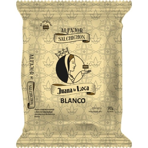 Alfajor Juana La Loca Salchichón Blanco 92 G