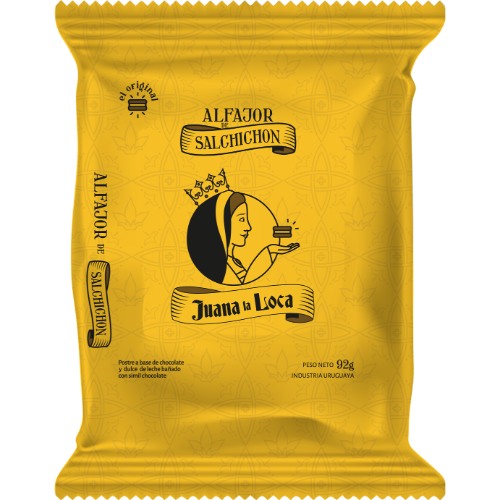 Alfajor Juana La Loca Salchichón Negro 92 G