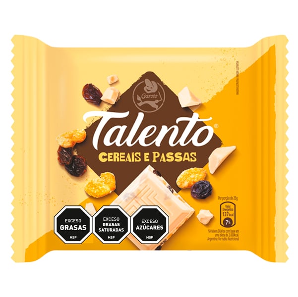 Tableta De Chocolate Blanco Garoto 100 G