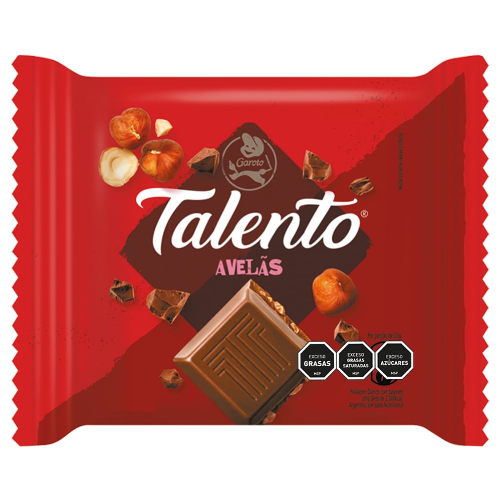 Tableta De Chocolate Con Avellanas Garoto 100 G