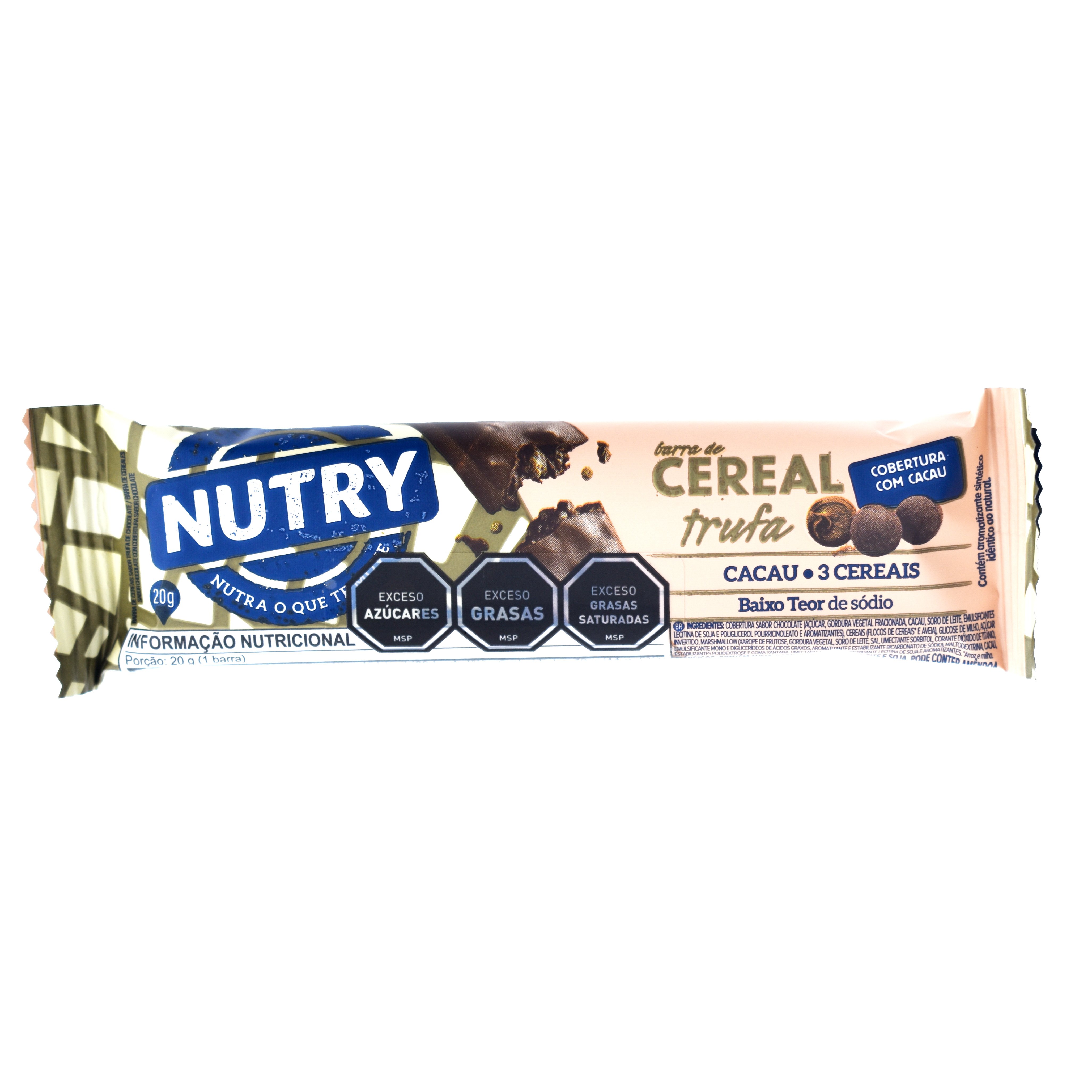 Barrita Nutry Cereal Con Chocolate Trufa 20 G