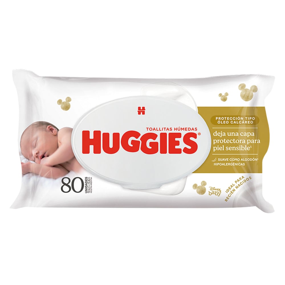 Toallitas Húmedas Huggies óleo Calcáreo 80 Unidades