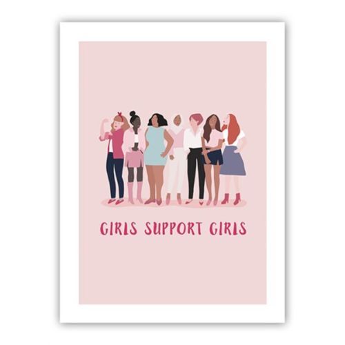 Cuadro Farma Hogar Girls Support Girls 30x40cm