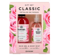 Set Gel De Ducha Rain Gel Classic Gel 260 G + Body Mist 120 Ml