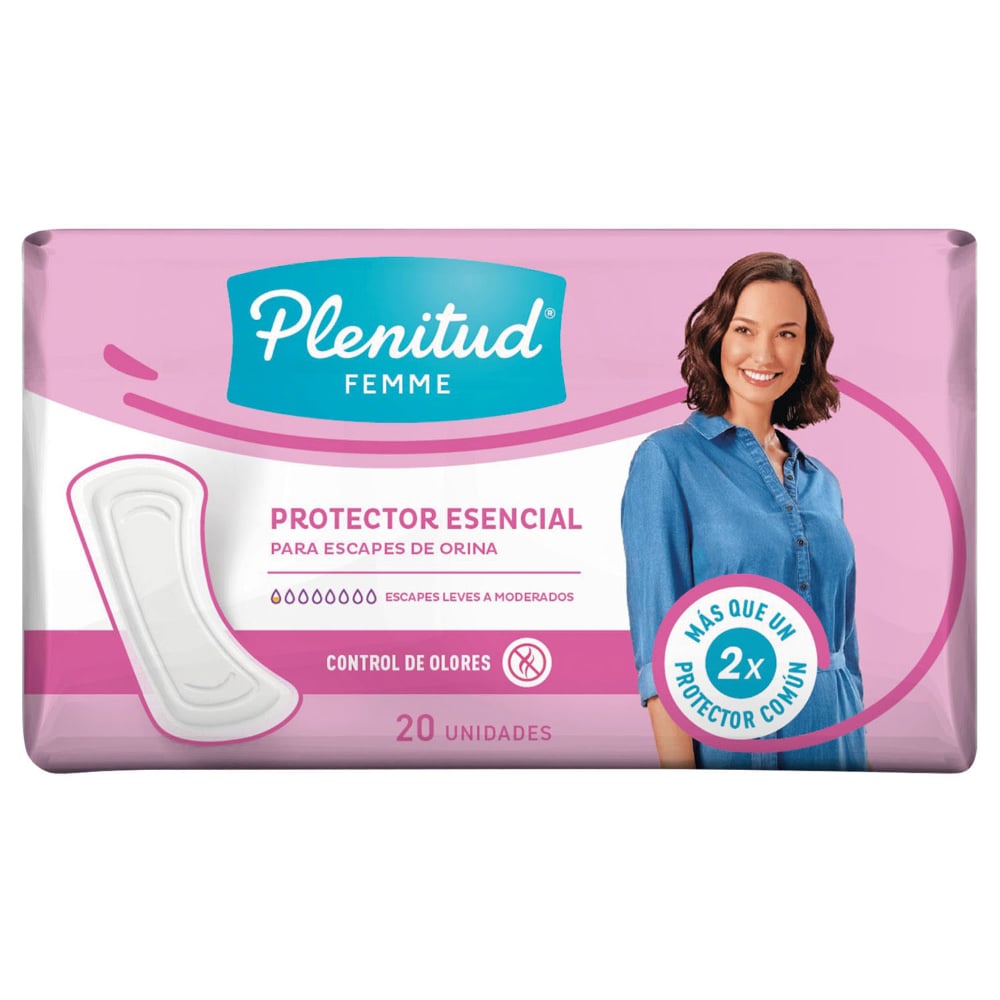 Protectores Diarios Esencial Plenitud Femme 20 Unidades