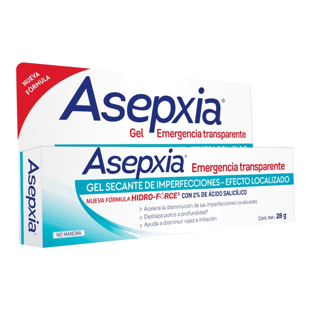 GEL SECANTE ASEPXIA EMERGENCIA TRANSPARENTE 28 GRS